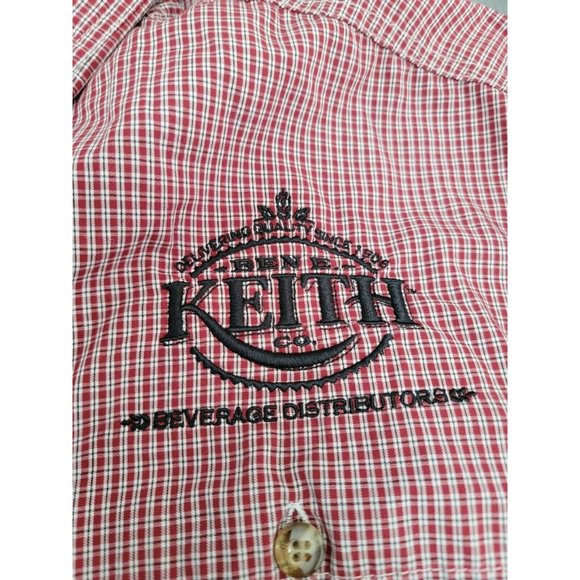 Drake Waterfowl Ben E. Keith Men's Medium Short Sleeve Shirt Button Down Vented - Picture 6 of 10